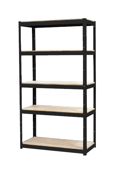 Shed Style Slot-N-Lock Black 5 Shelf Large