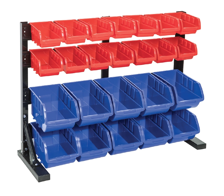 Stratco Bench Top 24 Bin Storage Rack