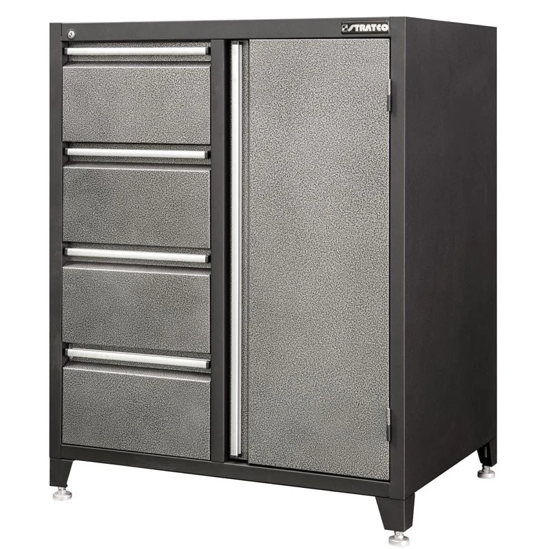 Stratco Platinum 4 Drawer + 1 Door Tool Cabinet