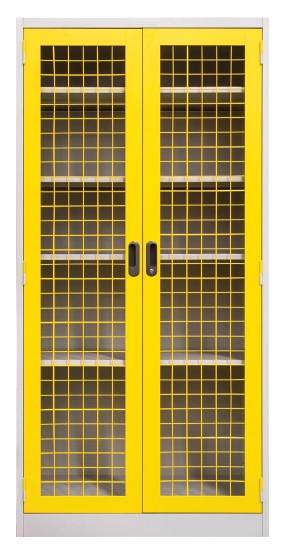 2 Door Metal Mesh Security Cabinet