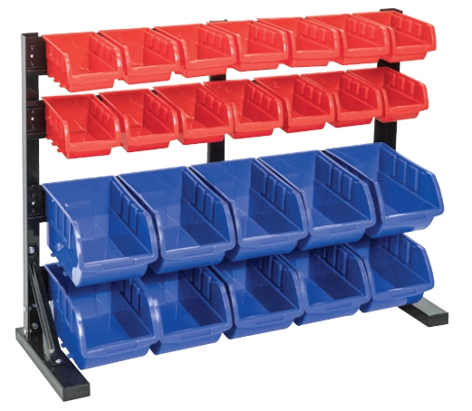 Stratco Bench Top 24 Bin Storage Rack