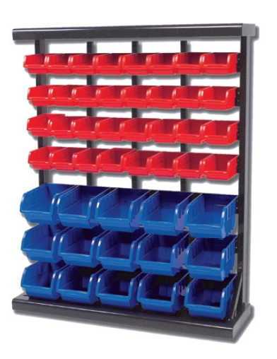 Stratco Heavy Duty Storage Bench 47 Bin Rack