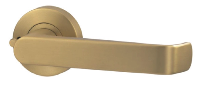 Lockwood Vivid Designer Lever 1 Privacy Set - Satin brass