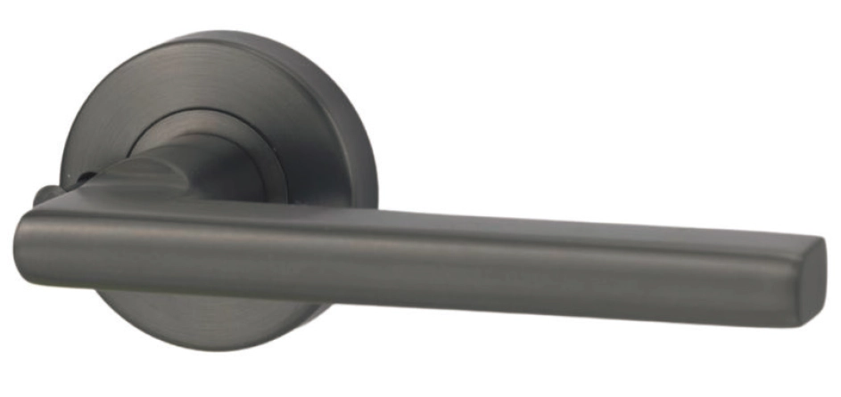 Lockwood Vivid Designer Lever 4 Privacy Set - Gunmetal