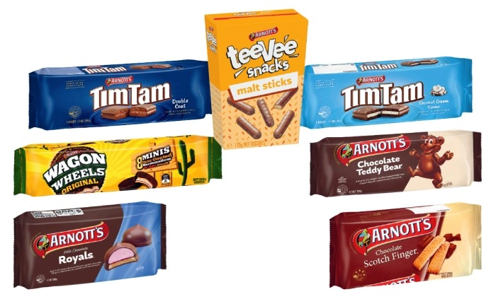 Arnott's Tim Tam, Royals, Chocolate Teddy Bear, Wagon Wheel, Chocolate Scotch Finger or TeeVee Biscuits 165g-200g