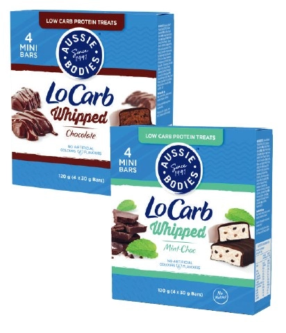 Aussie Bodies Lo Carb Protein Bars 4 Pack 120g