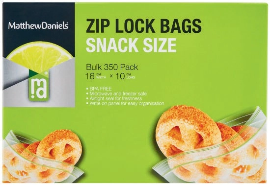 Bulk Pack Snack Size Zip Lock Bags