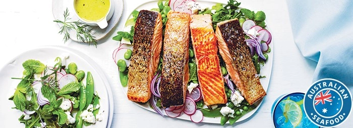 Coles Fresh Tasmanian Salmon Portions Skin On