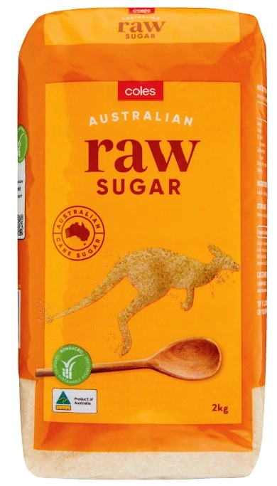 Coles Raw Sugar 2kg