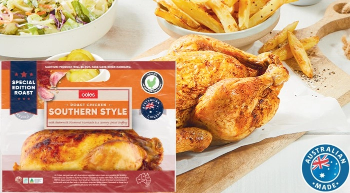 Coles Southern Style Hot Roast RSPCA Approved Chicken