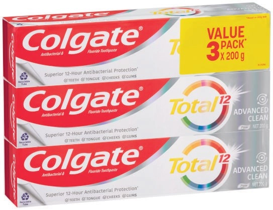 Colgate Total Advanced Clean Toothpaste Value 3 Pack