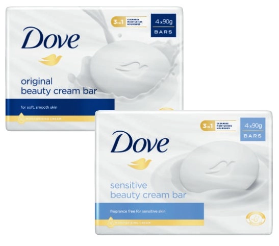 Dove Beauty Bar Soap 4 Pack