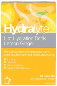 Hydralyte Hot Drink Lemon Ginger Sachet 10 Pack*