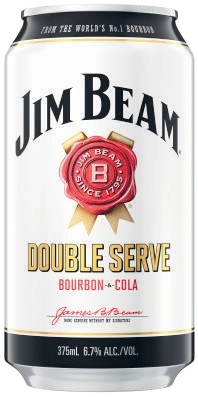 Jim Beam Double Serve Cans 6x375mL