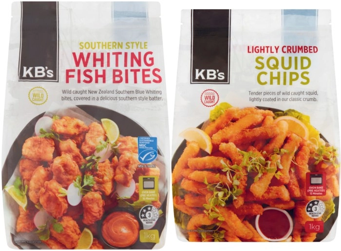 KB's Squid Chips or Battered Bites 1kg