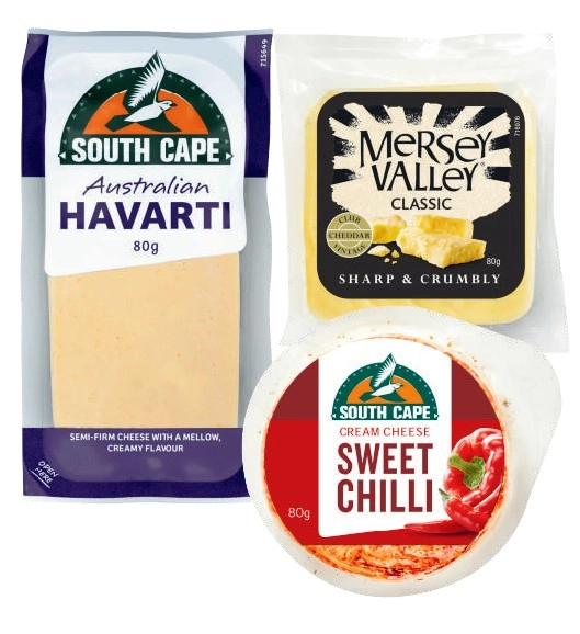 Little Entertainers Mersey Valley, South Cape or Tasmanian Heritage Cheese 80g