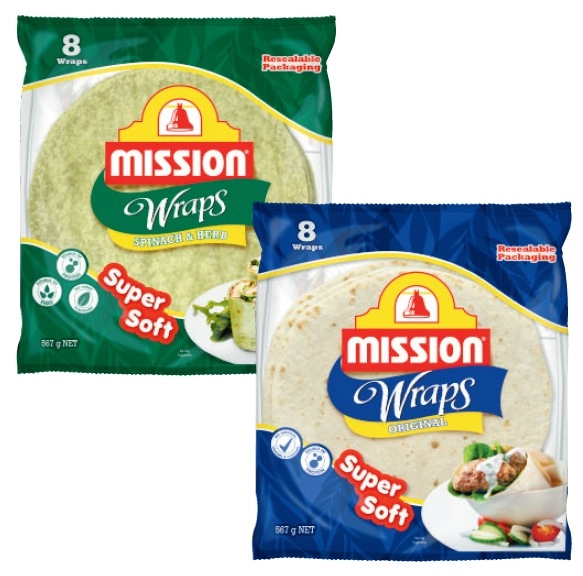 Mission Wraps 8 Pack 567g