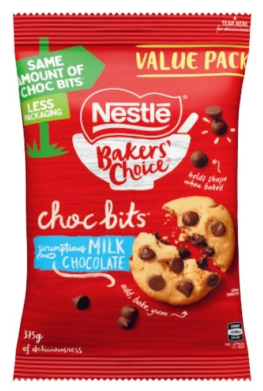 Nestlé Bakers' Choice Baking Milk Chocolate Bits Value Pack 375g