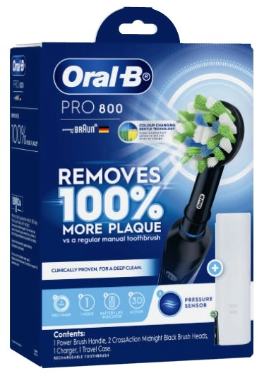 Oral B Pro 800 Crossaction Electric Toothbrush 1 Pack