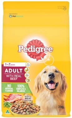 Pedigree Dry Dog Food 2.5kg-3kg