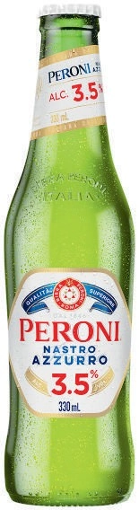 Peroni Nastro Azzurro 3.5% Bottles 24x330mL