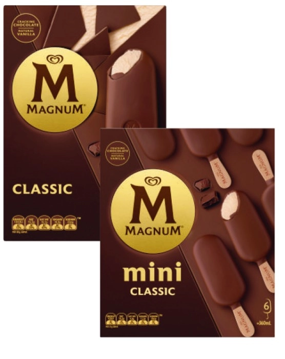 Streets Magnum 4 Pack or Mini 6 Pack 360mL-428mL