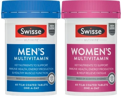 Swisse Ultivite Men's or Women's Multivitamin Tablets 60 Pack*