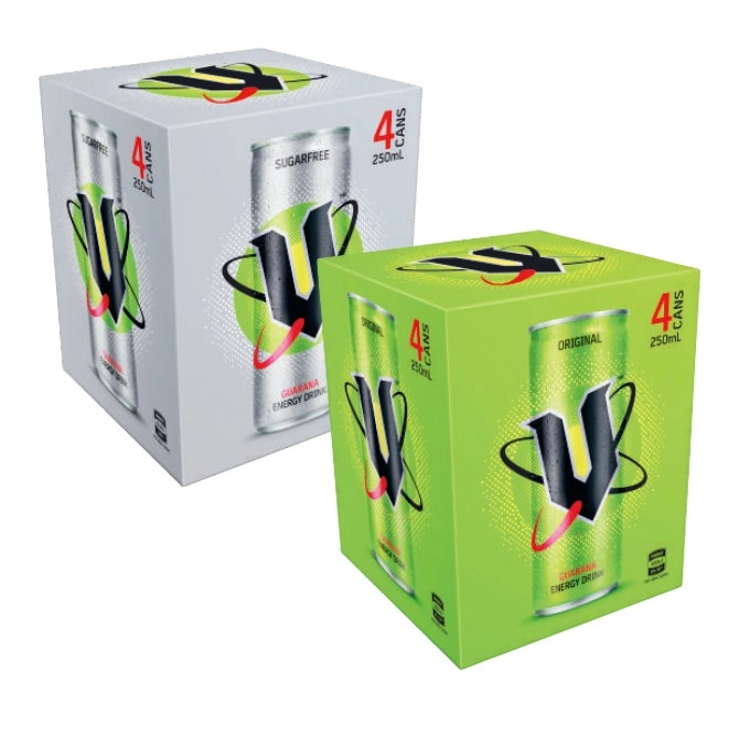 V Energy Drink 4x250mL