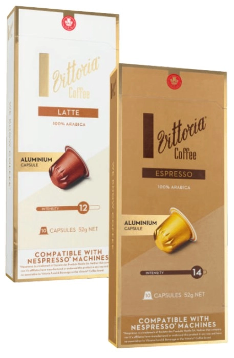 Vittoria Nespresso Compatible Capsules 10 Pack