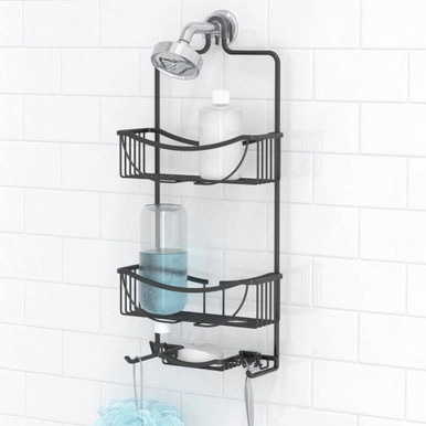 Better Living Venus 3 Tier Shower Caddy - Black | Howards Storage World