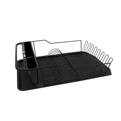 Black 3 Piece Dish Rack | Howards Storage World