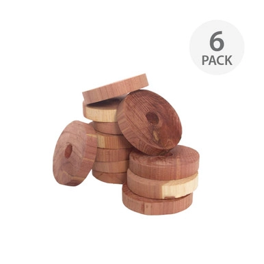 Cedar Fresh Cedar Hanger Rings Pack of 6 | Howards Storage World