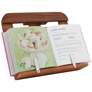 Davis & Waddell Acacia Wood Recipe Book Holder | Howards Storage World