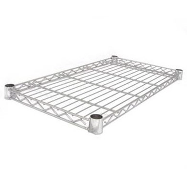 Easy-build Shelf 91cm x 28cm - Silver | Howards Storage World