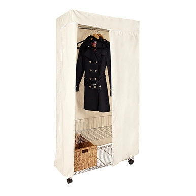 easy-build Wardrobe Kit With Canvas Cover | Howards Storage World