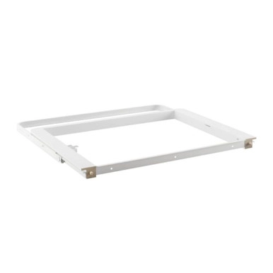 elfa 40 Decor Gliding Drawer Frame Front W600 - White | Howards Storage World