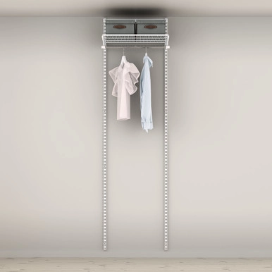 elfa Basic Hanging Rod Shelving Solution Option 4 | Howards Storage World