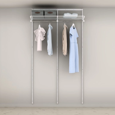 elfa Basic Hanging Rod Shelving Solution Option 5 | Howards Storage World