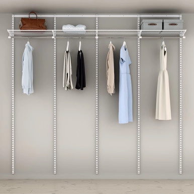 elfa Basic Hanging Rod Shelving Solution Shallow Option 10 | Howards Storage World