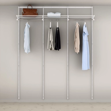 elfa Basic Hanging Rod Shelving Solution Shallow Option 9 | Howards Storage World