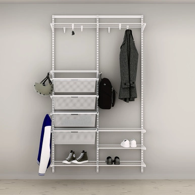 elfa Classic Hallway Shelving Solution Option 7 | Howards Storage World