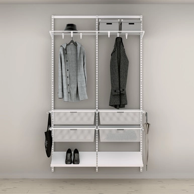 elfa Classic Hallway Shelving Solution Option 8 | Howards Storage World