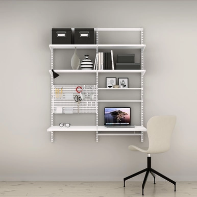 elfa Classic Home Office Shelving Solution Option 2 | Howards Storage World