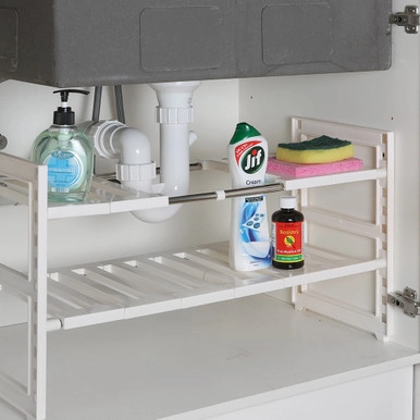 Expandable Under Sink Shelf | Howards Storage World