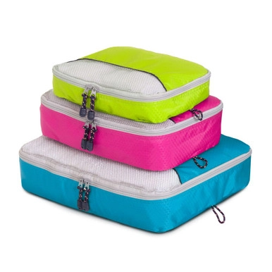 Globite Travel Packing Cubes 3 Pack - Multicolour | Howards Storage World