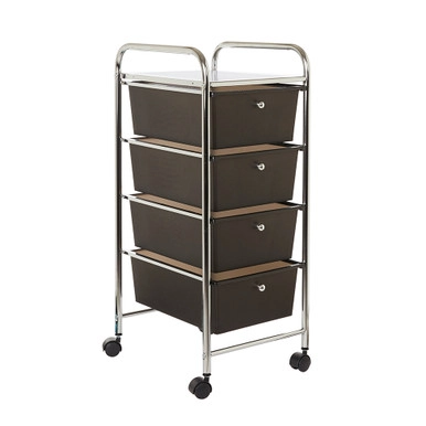 Howards 4 Drawer Trolley - Black | Howards Storage World