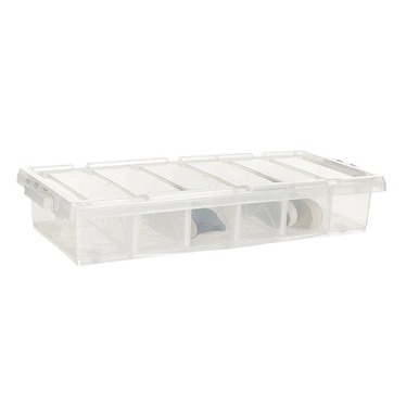 Howards Easi Store 6 Compartment Shoe Underbed Box With Wheels | Howards Storage World