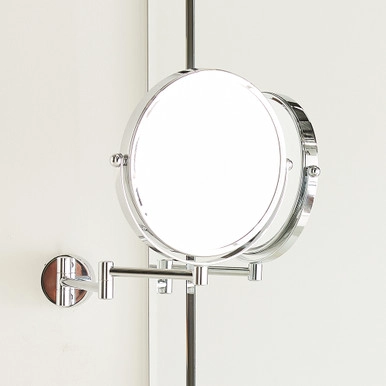 Howards Extendable Wall Mounted Magnifying Makeup Mirror | Howards Storage World