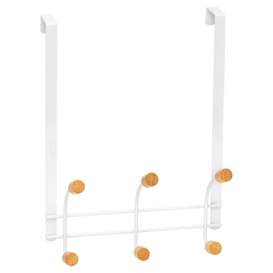 Howards Oskari Over the Door 6 Hooks - White | Howards Storage World