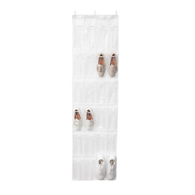 Howards Over the Door Hanging Shoe Holder 24 Pocket - Clear | Howards Storage World